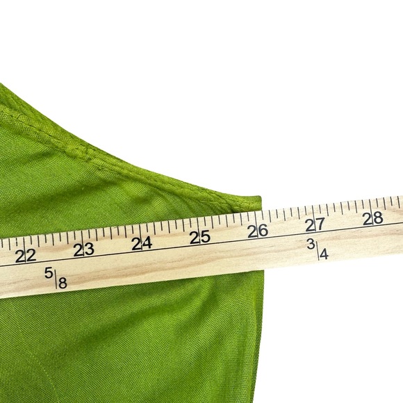 Boutique Green Floral Boho Tie Dye Sleeveless Flowing A-Line Dress Free Size - Picture 8 of 9